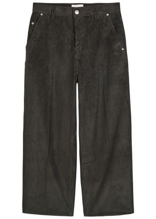 Ami Ami Paris Corduroy Straight-leg Trousers - Anthracite - XL