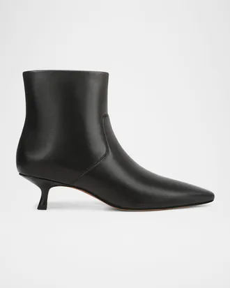 Vince Simone Leather Ankle Booties
