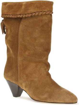 Isabel Marant Womens Brown Calf Leather Bos Taurus Flat Boots
