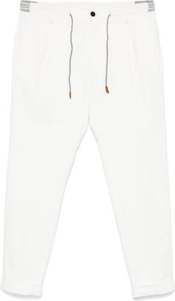 Eleventy tapered trousers - men - Cotton/Elastane - 29 - White