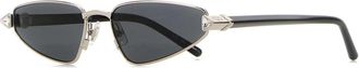 Valentino Garavani Silver Metal Sunglasses