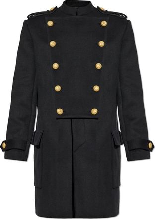 Balmain Hombre, Abrigos, Negro, Talla: S