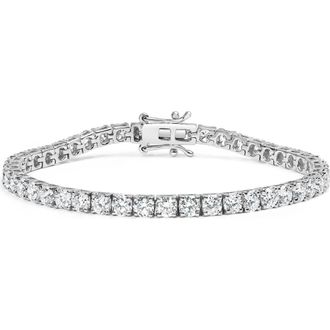 House of Brilliance 14K White Gold 2.00 Cttw Lab Grown Round Diamond Classic Tennis Bracelet at Nordstrom