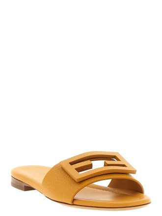 Fendi Tube Slide - Yellow