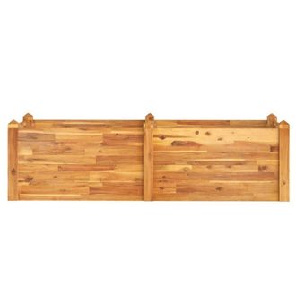 Berkfield Home Garden Raised Bed 160x60x44 cm Solid Wood Acacia in Brown | Size: 160 x 60 x 44 cm