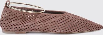 Jil Sander Ballerina in camoscio traforato