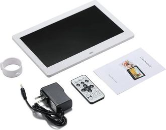 OEM Marco De Fotos Digital Elecframe De 10 Pulgadas, Color Blanco, Con Detector De Movimiento (control Remoto Incluido)
