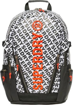 Superdry All Over Rugzak - Heren - Rugzakken - Wit - ONE Size - Tassen