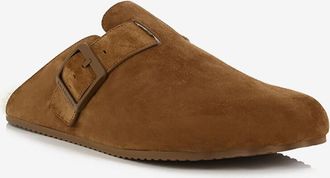 Balenciaga Gef&uuml;tterte Wildleder-Clogs Sunday Mules