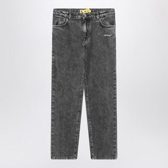Off-white Grey denim Diagonal jeans