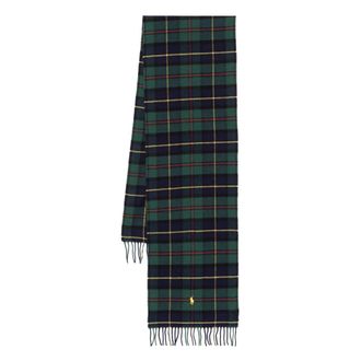 Polo Ralph Lauren Wollen Oblong Sjaal - Heren - Wintersjaals - Veelkleurig - ONE Size - Wol - Accessoires