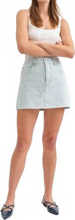 Daze Mini Skirt In Blue Bell Stripes