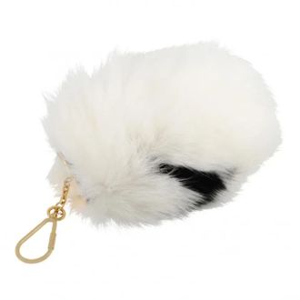 Louis Vuitton Pre-owned Louis Vuitton Pompom Tas Hanger - Dames - Vintage Accessoires - Wit - ONE Size - Leer - Vintage