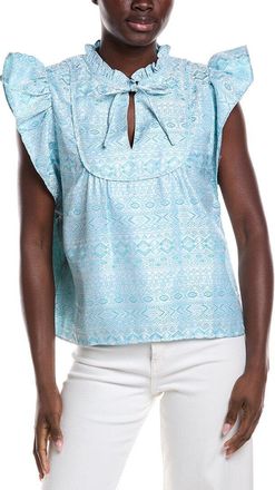Sail to Sable Ruffle Sleeve Top