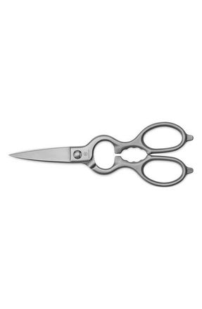 W&uuml;sthof 8.5-Inch Brushed Stainless Kitchen Shears in Black at Nordstrom