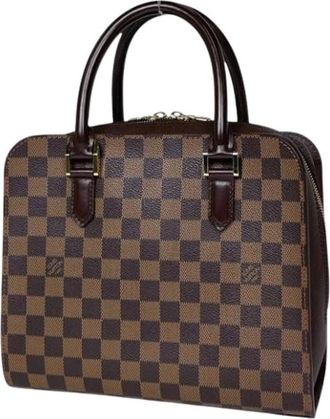 Louis Vuitton Pre-owned Damier Canvas Handbag - Dames - Vintage Handtas - Bruin - ONE Size - Vintage