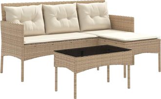 vidaXL Conjunto De Sof&aacute;s De Jard&iacute;n 2 Uds. Rat&aacute;n Sint&eacute;tico Vidaxl