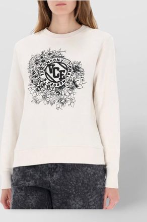 Golden Goose graphic print crew neck knitwear