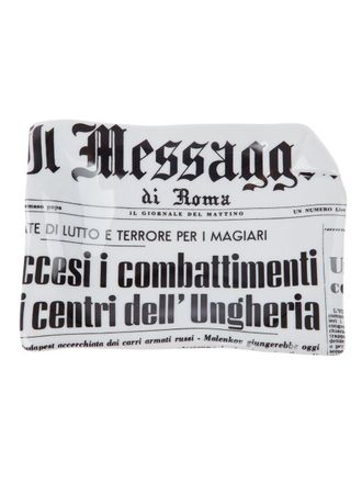 Fornasetti Il Messagero dish - unisex - China - One Size - White