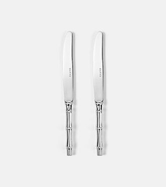 Gucci Set of 2 silver-plated knives