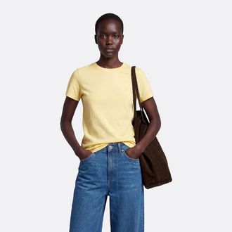La Redoute Collections T-shirt met ronde hals en korte mouwen