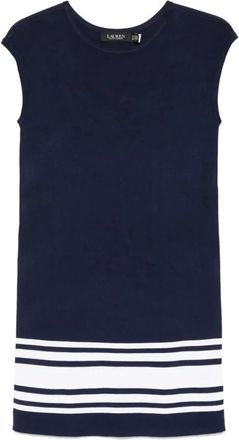Ralph Lauren Vestido corto de d&iacute;a Hadell de manga corta - Dresses - Mujer - Azul - XS