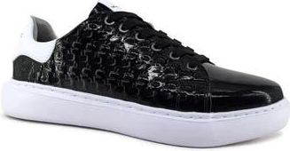 Karl Lagerfeld Pol Patent Emboss Low Top Sneaker in Black at Nordstrom Rack, Size 10.5