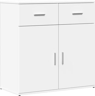 vidaXL Aparador De Madera De Ingenier&iacute;a Blanco 79x38x80 Cm Vidaxl