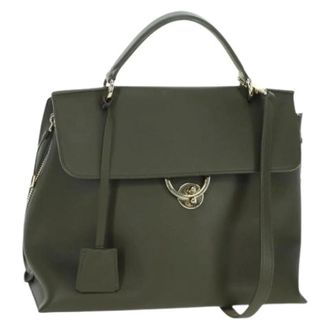 Ferragamo Pre-owned Handbags, female, Green, Size: ONE SIZE Pre-owned Hand Bag