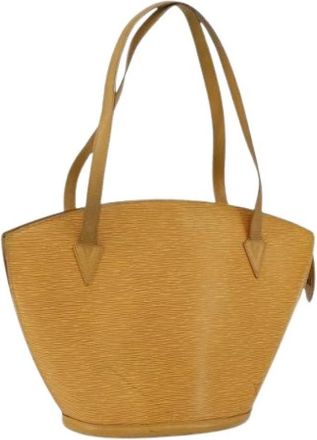 Louis Vuitton Pre-owned Lederen Handtas - Dames - Vintage Handtas - Geel - ONE Size - Leer - Vintage