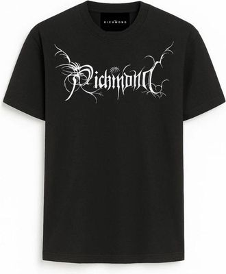 John Richmond T-shirt met logo - Dames - T-shirts - Zwart - S - Katoen - Tops