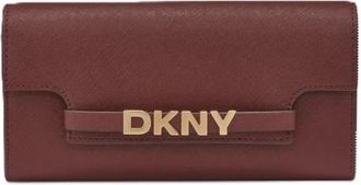 DKNY Avril Bi-Fold Portemonnee - Dames - Portefeuilles - Bruin - ONE Size - Leer - Accessoires