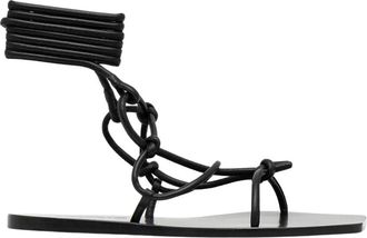 Rick Owens Penta Flat Sandali - - Shoes - Donna - Nero - 37 EU