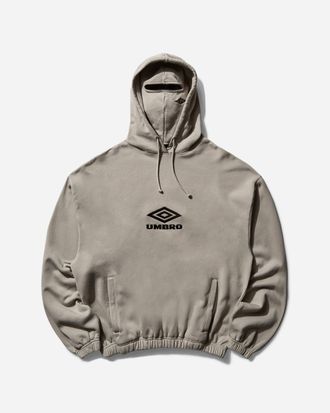 Umbro Men s Logo Masked Hoodie Taupe