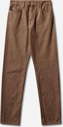 Maison Margiela Men s Cotton Canvas Jeans Brown