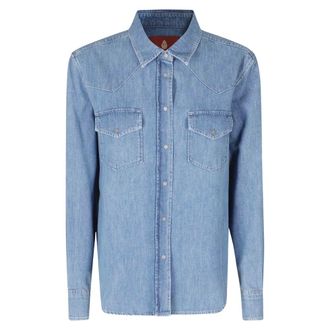 Dondup Denim Shirt - Dames - Blouses & Shirts - Blauw - Maat: M Denim