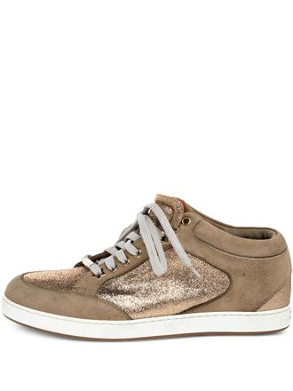 Jimmy Choo London Miami sneakers - women - Calf Leather/Suede/Rubber - 38 - Brown