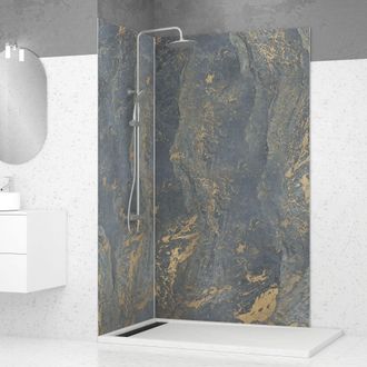 Aurlane 2 Paneles Murales Piedra 90+120x210cm venus + Perfiles Angular Y De Remate Cromado - Stoneit