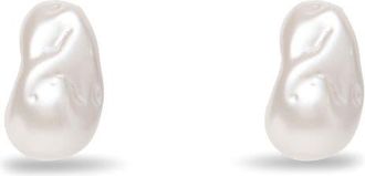 Lele Sadoughi Worth Ave Button Faux Pearl Stud Earrings at Nordstrom