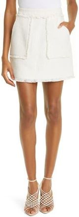Cinq &agrave; Sept Jaycie Cotton Tweed Skirt in Gardenia at Nordstrom Rack, Size 10