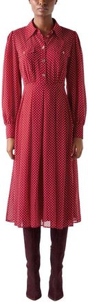 L.k. Bennett Lk Bennett Cody Polka Dot Dress