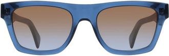 Paul Smith Morrel 54mm Gradient Rectangular Sunglasses in Transparent Blue at Nordstrom