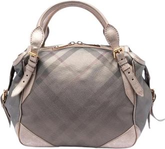 Burberry Pre-owned Handbag - Dames - Vintage Handtas - Grijs - ONE Size - Leer - Vintage