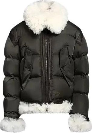 Dsquared2 Zwarte Gewatteerde Jas - Nylonstof - Dames - Winterjassen - Zwart - 2XL - Nylon - Jassen