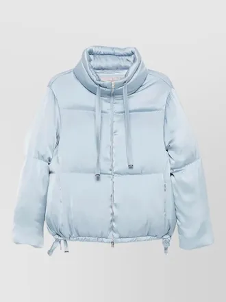 Herno padded jacket high collar drawstring hem