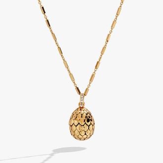 Alex and Ani House of the Dragon Dragon Egg Locket Pendant in Gold at Nordstrom