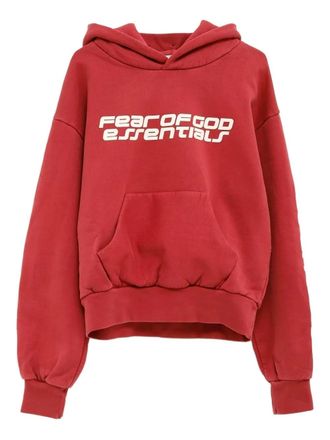 Fear of God Hoodie met logoprint - Rood
