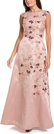 Teri Jon by Rickie Freeman Teri Jon By Rickie Freeman Jacquard Applique Gown