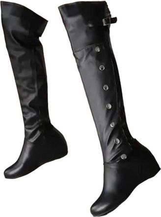 Generic Women Over Knee Thigh Boots Thick Heel Warm Lined Winter Casual Party Office Long Boot