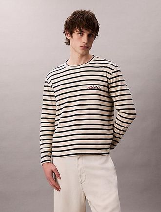 Calvin Klein Compact Rib Stripe Easy Tee